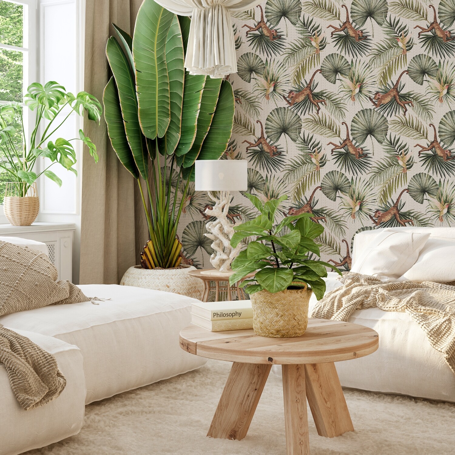 White Lotus Inspired I Removable Wallpaper