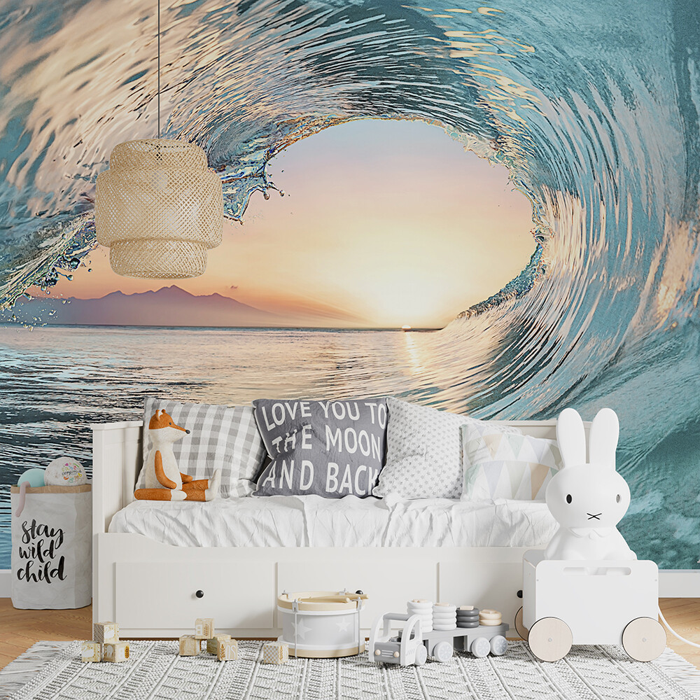 Hawaii Surf Tube Removable Wallpaper Mural