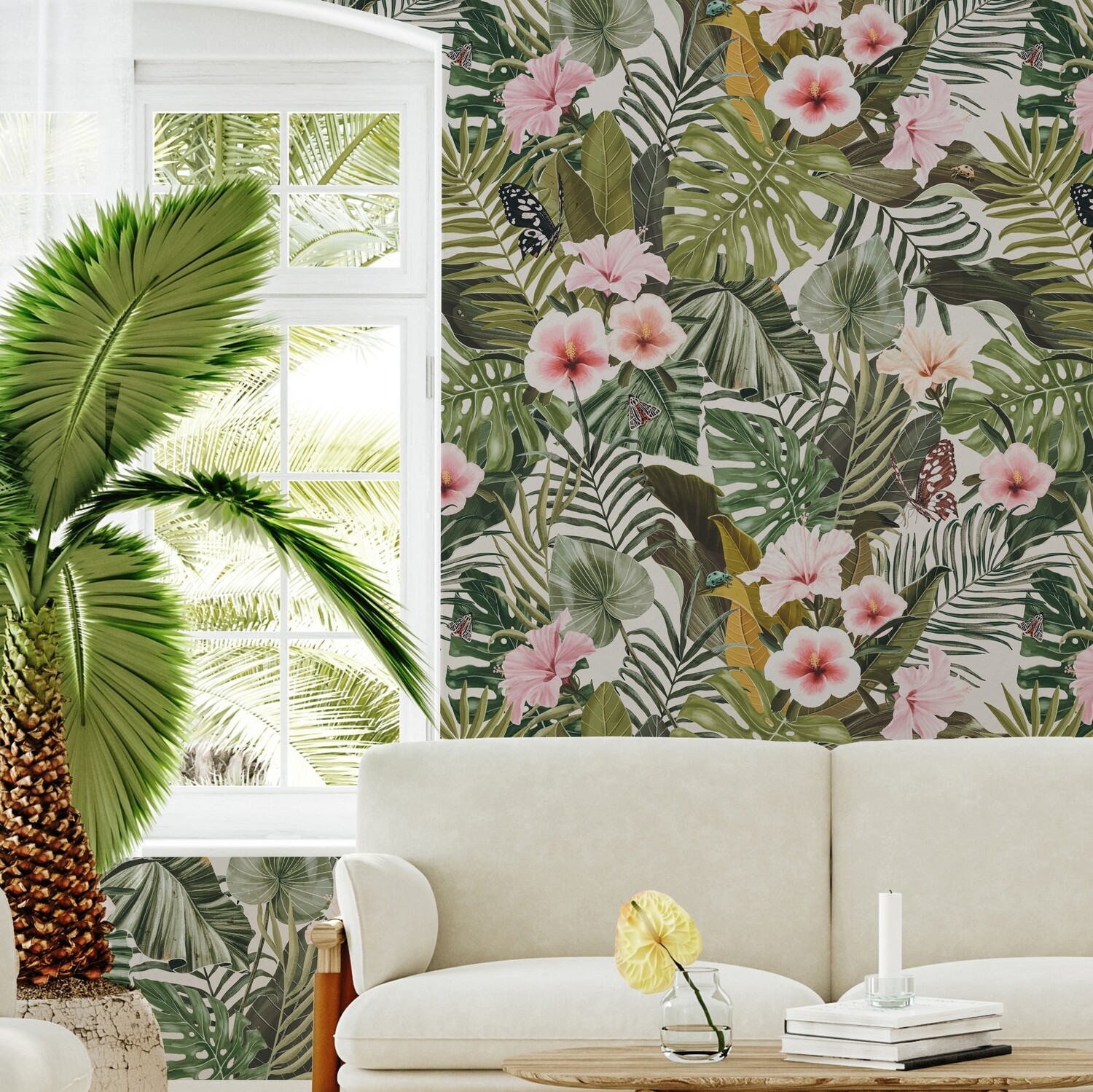 Kawaii Jungle Removable Wallpaper