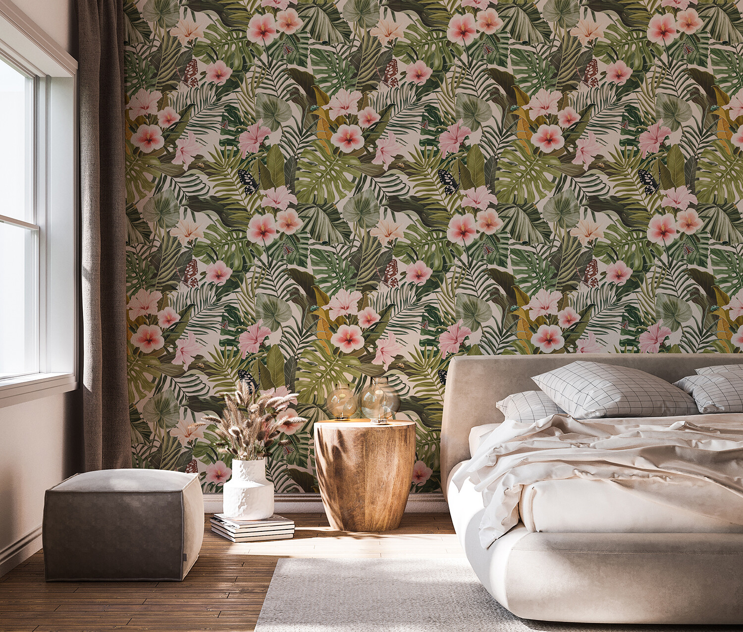 Kawaii Jungle Removable Wallpaper