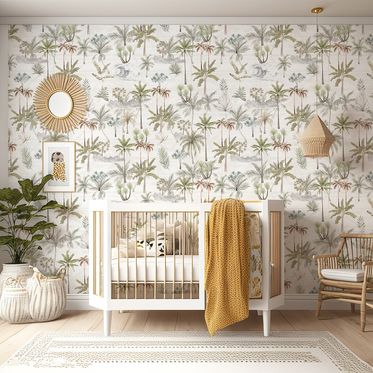 Aloha Palms Removable Wallpaper