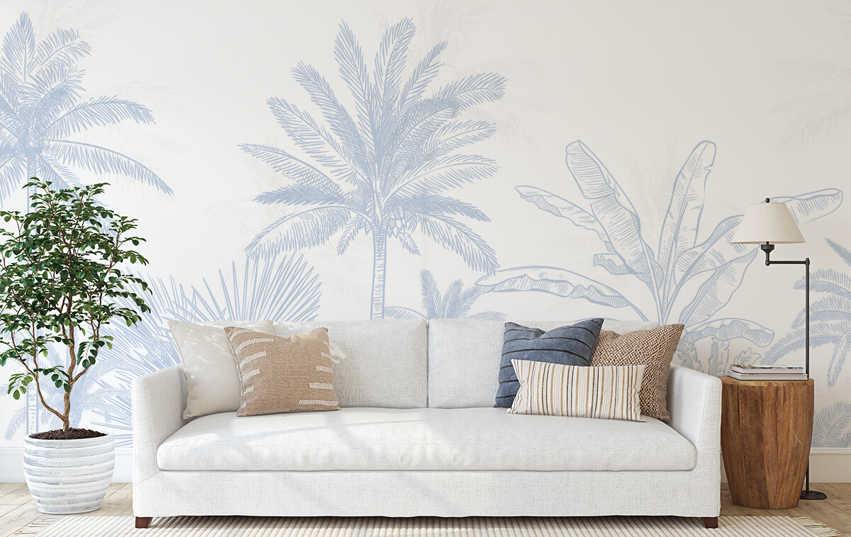 Hamptons Palms II Removable Wallpaper