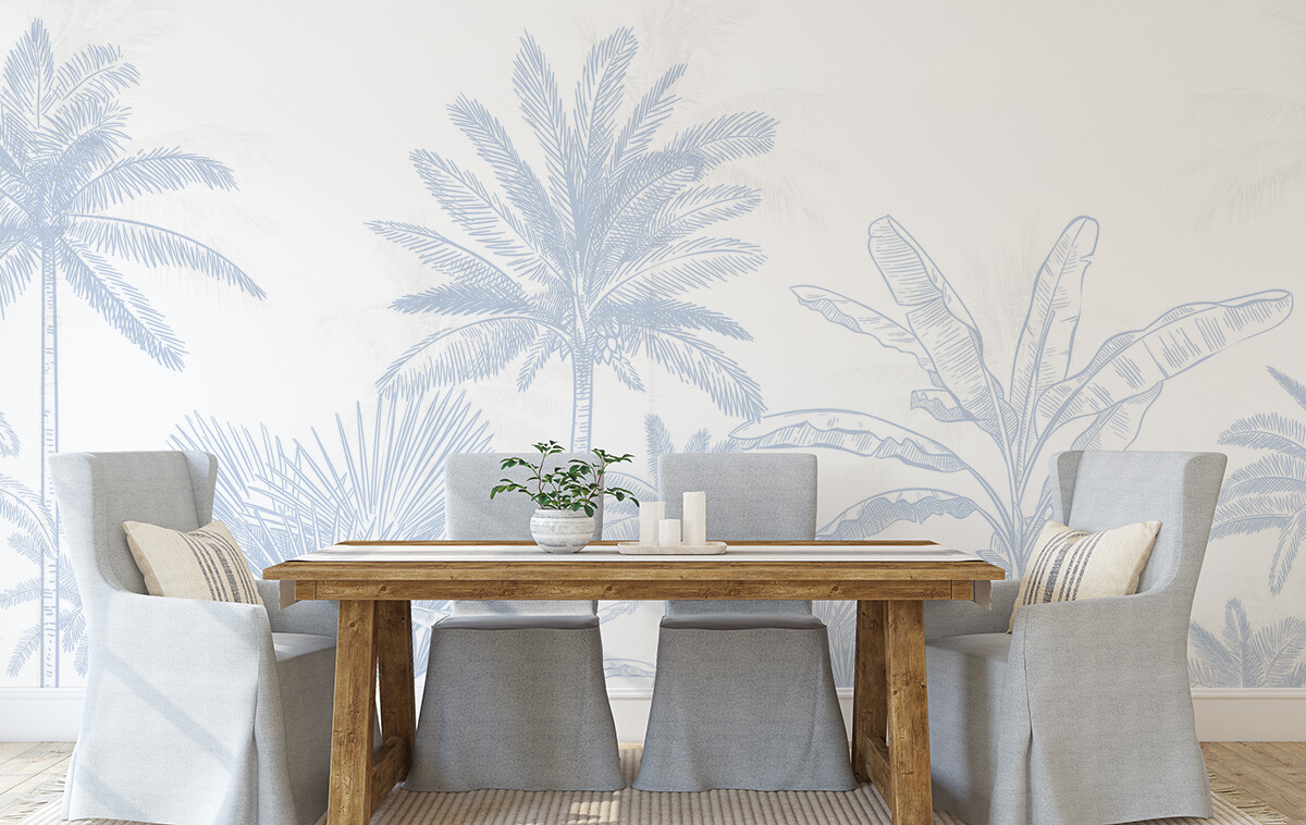 Hamptons Palms II Removable Wallpaper
