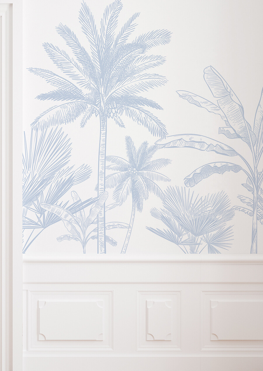 Hamptons Palms II Removable Wallpaper