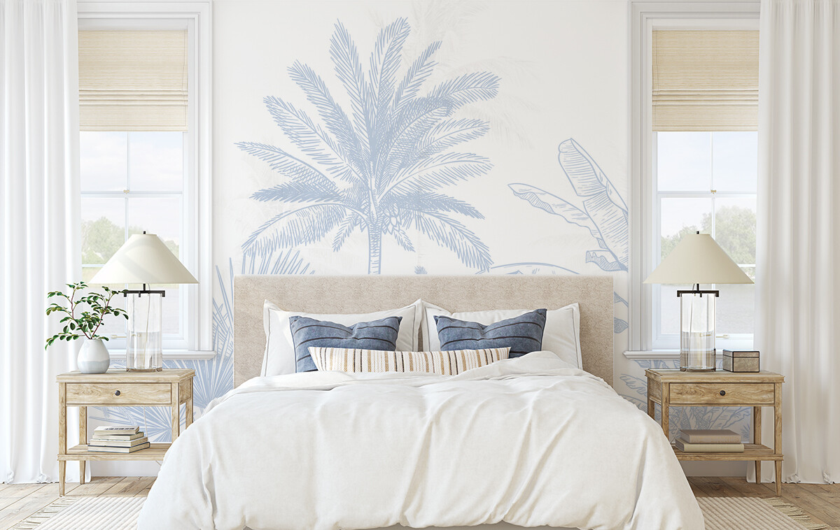 Hamptons Palms II Removable Wallpaper