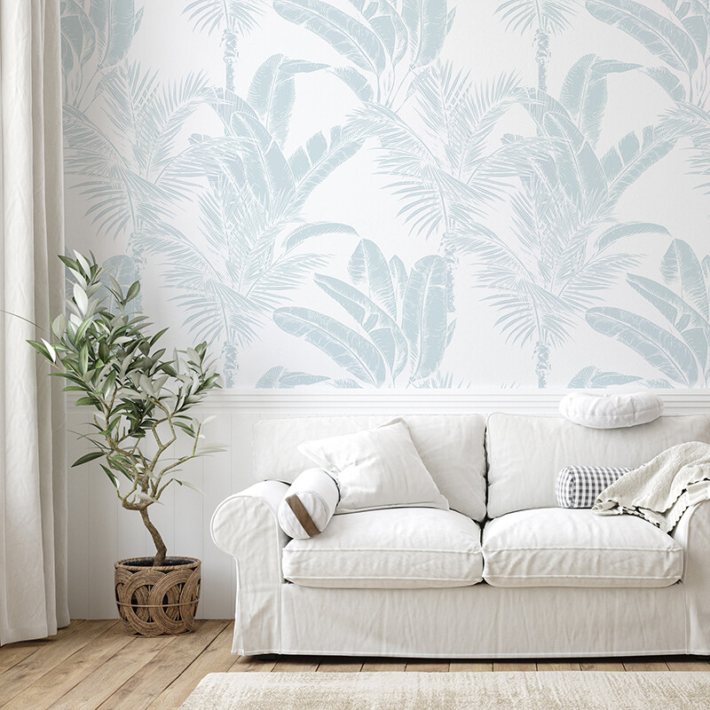 Luxe Exotica II (Hamptons Blue) Removable Wallpaper