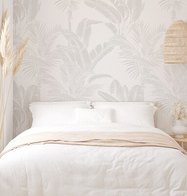 Luxe Exotica II (Grey) Removable Wallpaper (2 options)