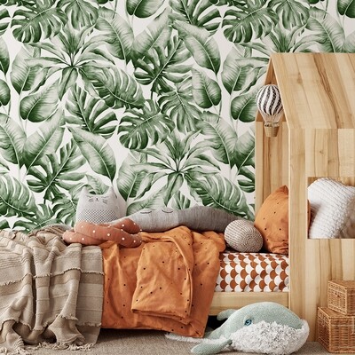 Jungle Foliage (Forest) Removable Wallpaper