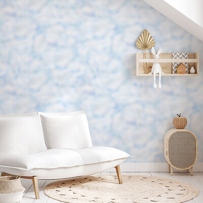 Cloudy Water Ripple Removable Wallpaper