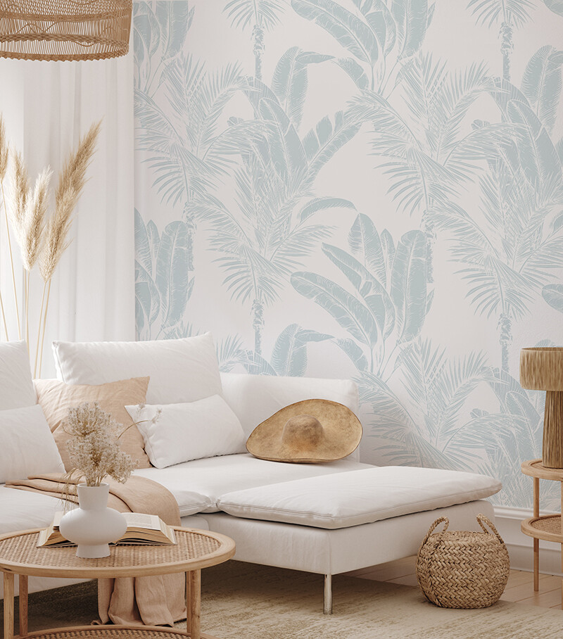 Luxe Exotica II (Hamptons Blue) Removable Wallpaper