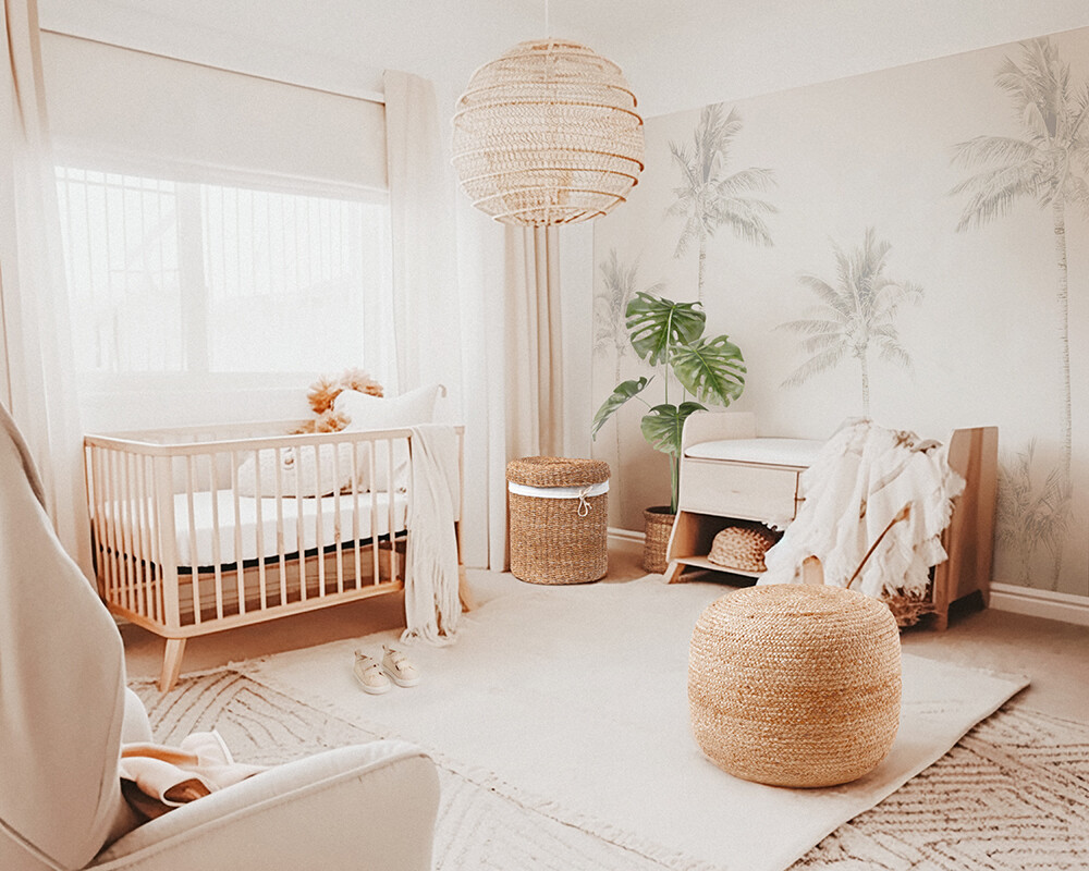 Faded Palms Removable Wallpaper