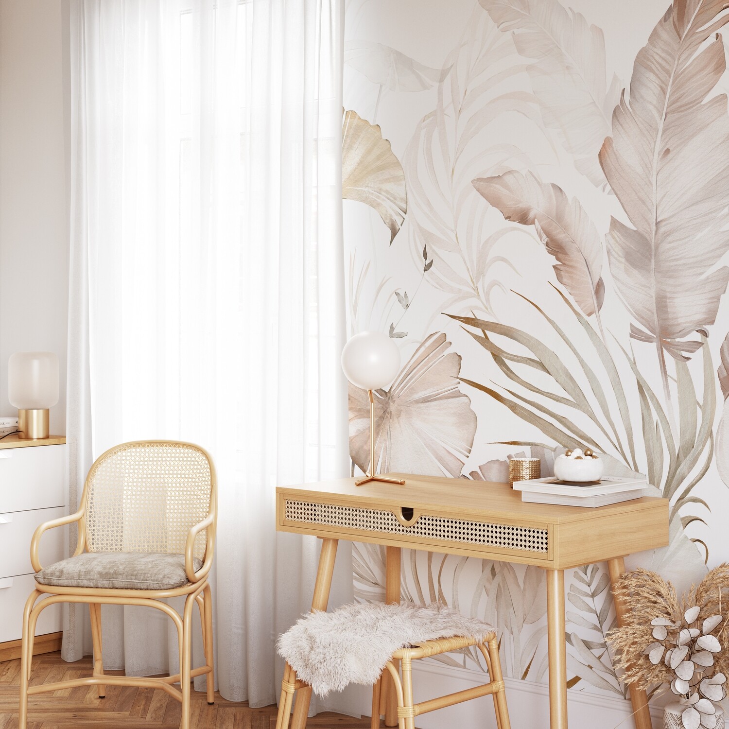 Boho Neutrals Mural Removable Wallpaper