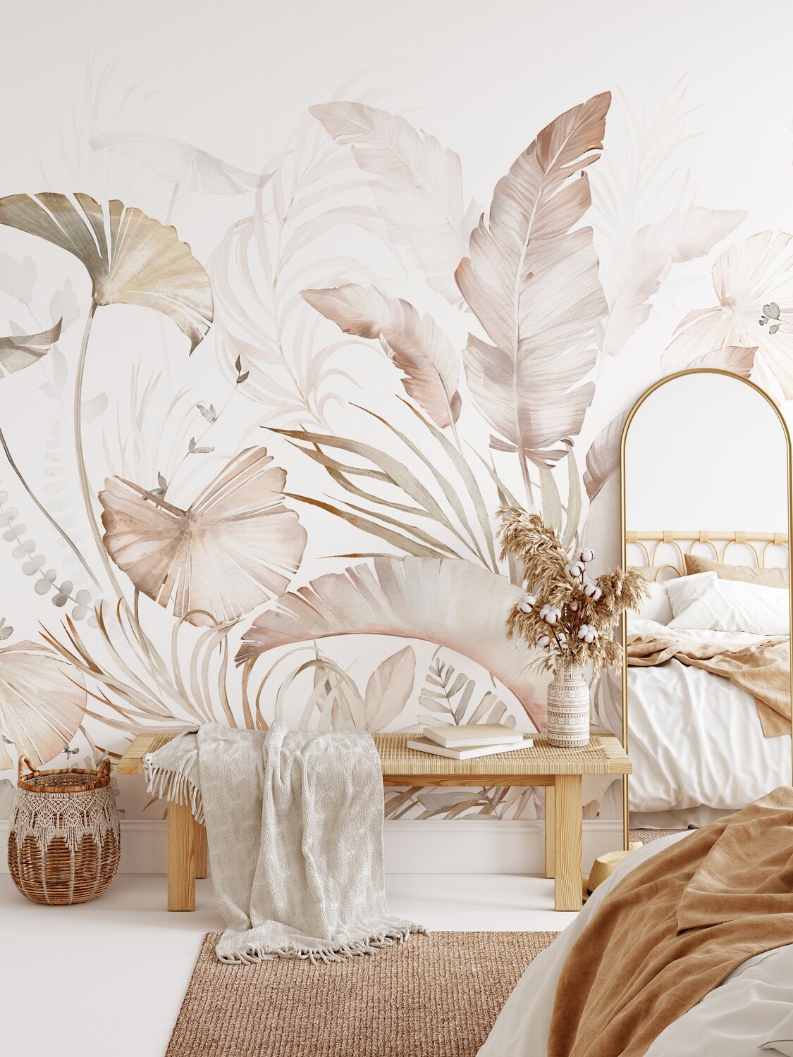 Boho Neutrals Mural Removable Wallpaper