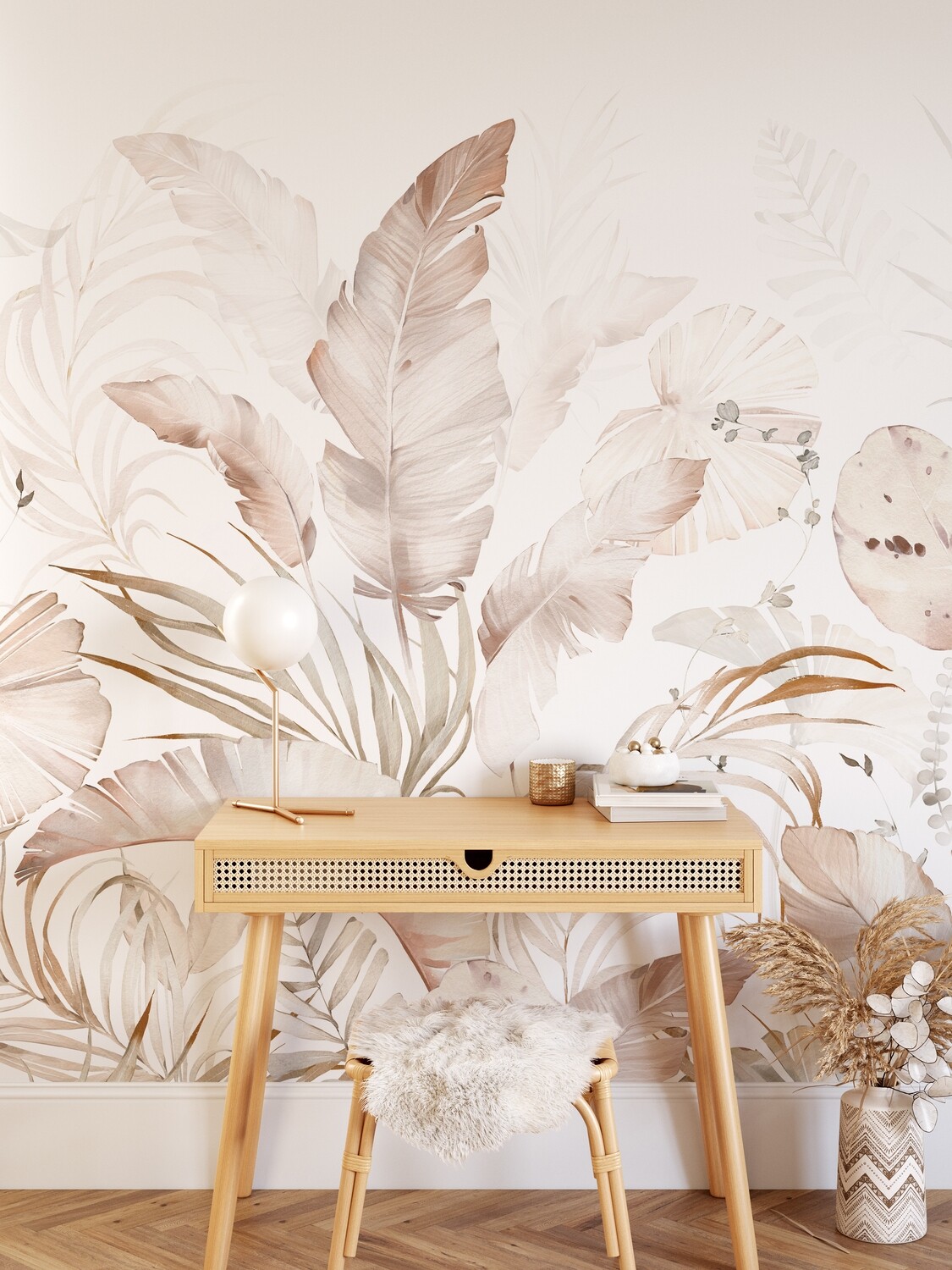 Boho Neutrals Mural Removable Wallpaper