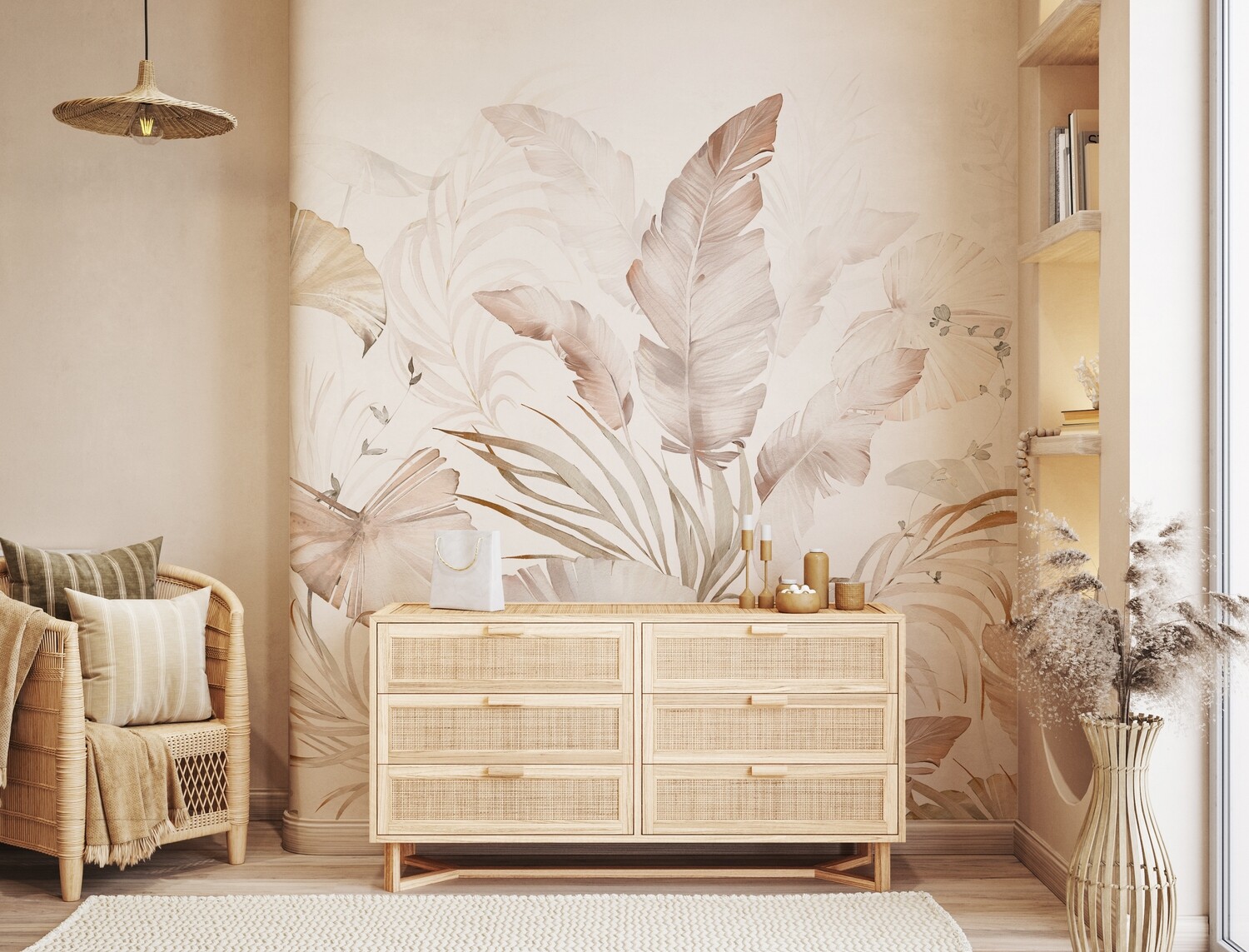 Boho Neutrals Mural Removable Wallpaper