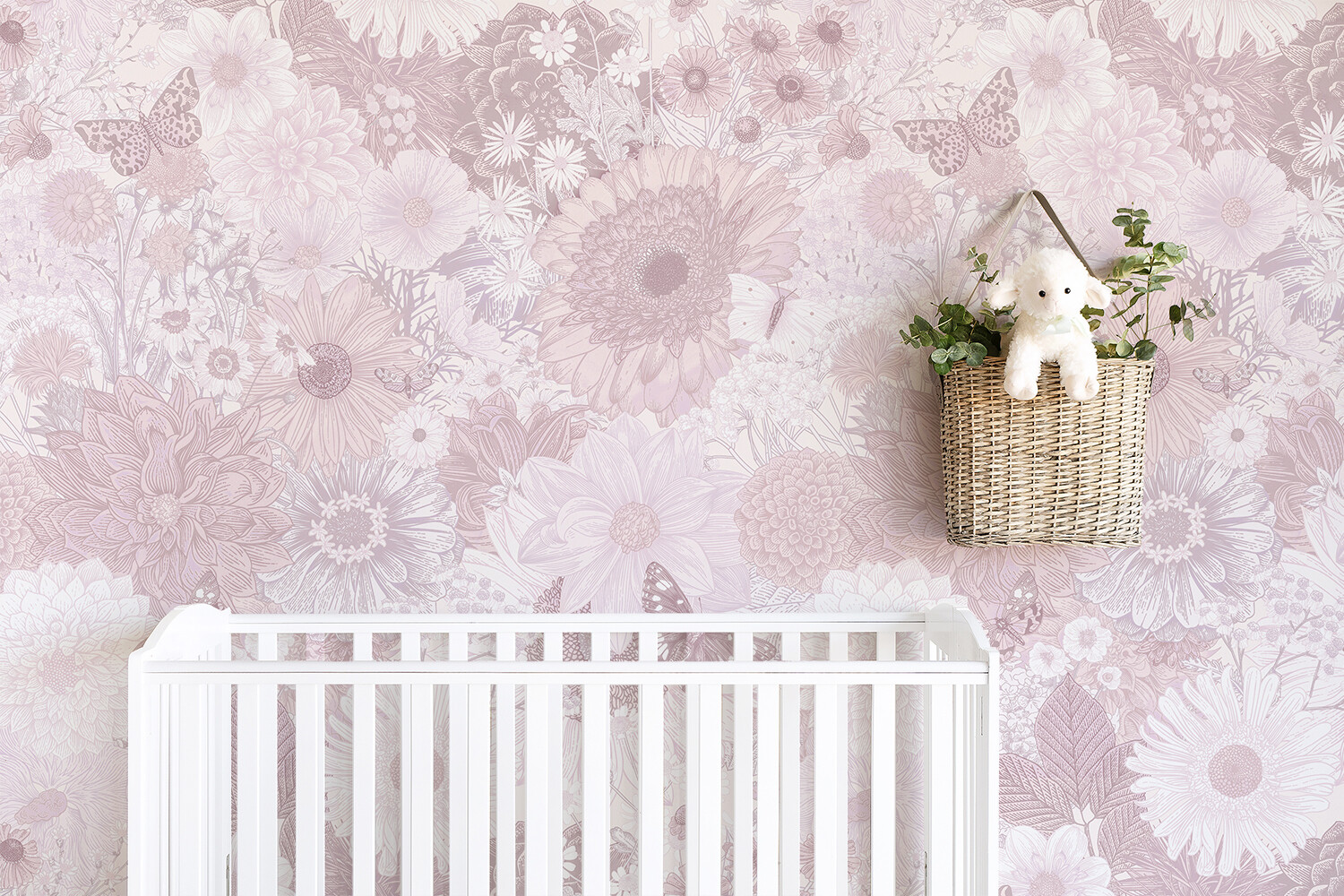 Marigold (blush & lilac) Removable Wallpaper