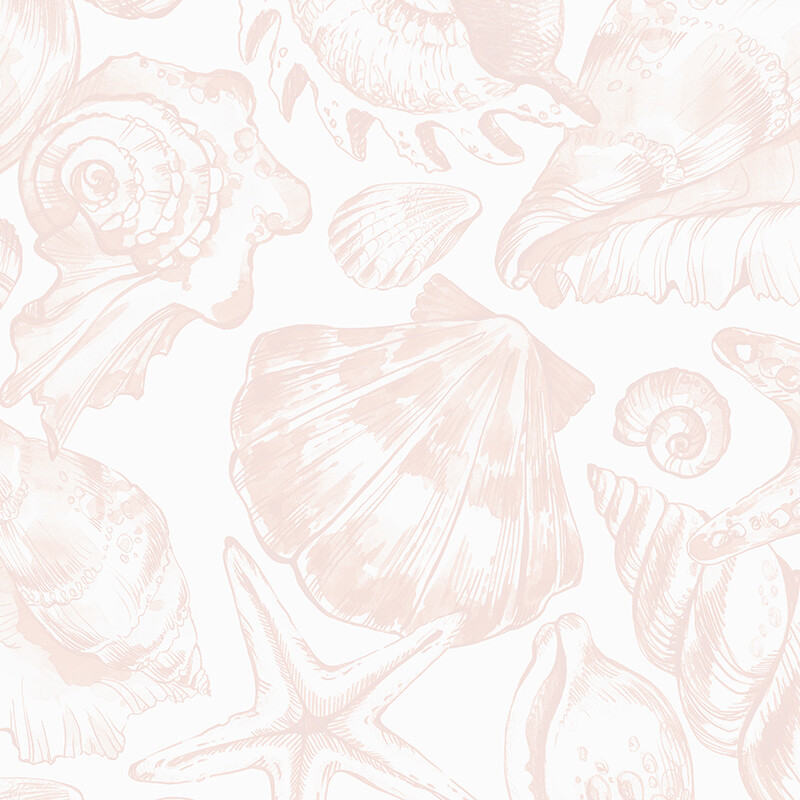 Mermaid Seashells Removable Wallpaper
