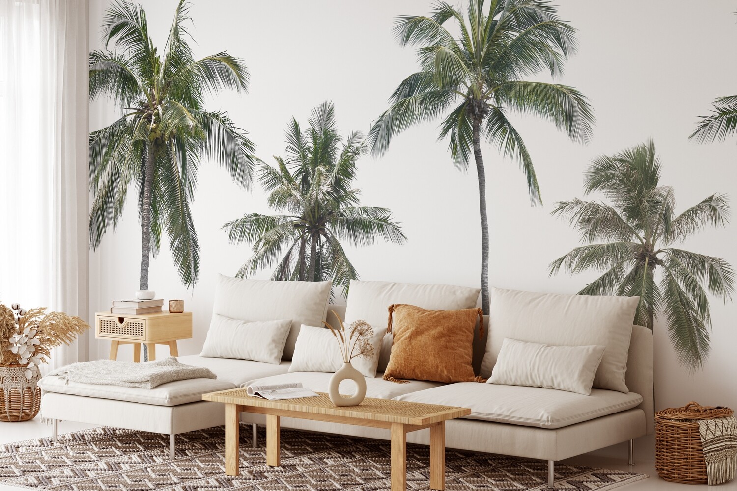 Natural Palms Removable Wallpaper