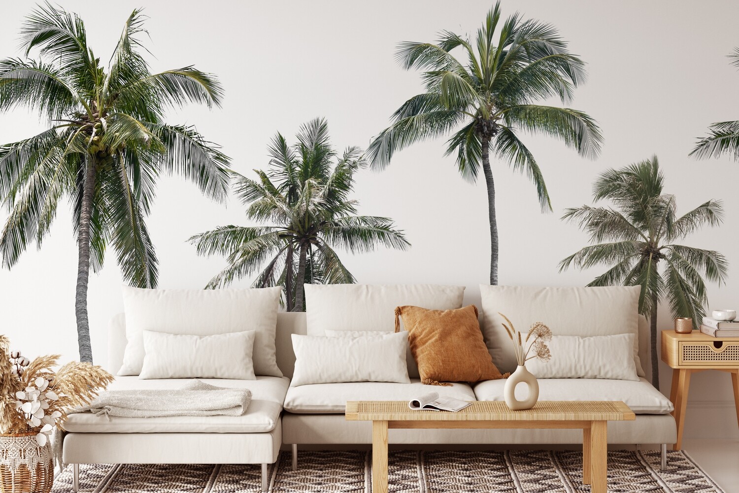 Natural Palms Removable Wallpaper
