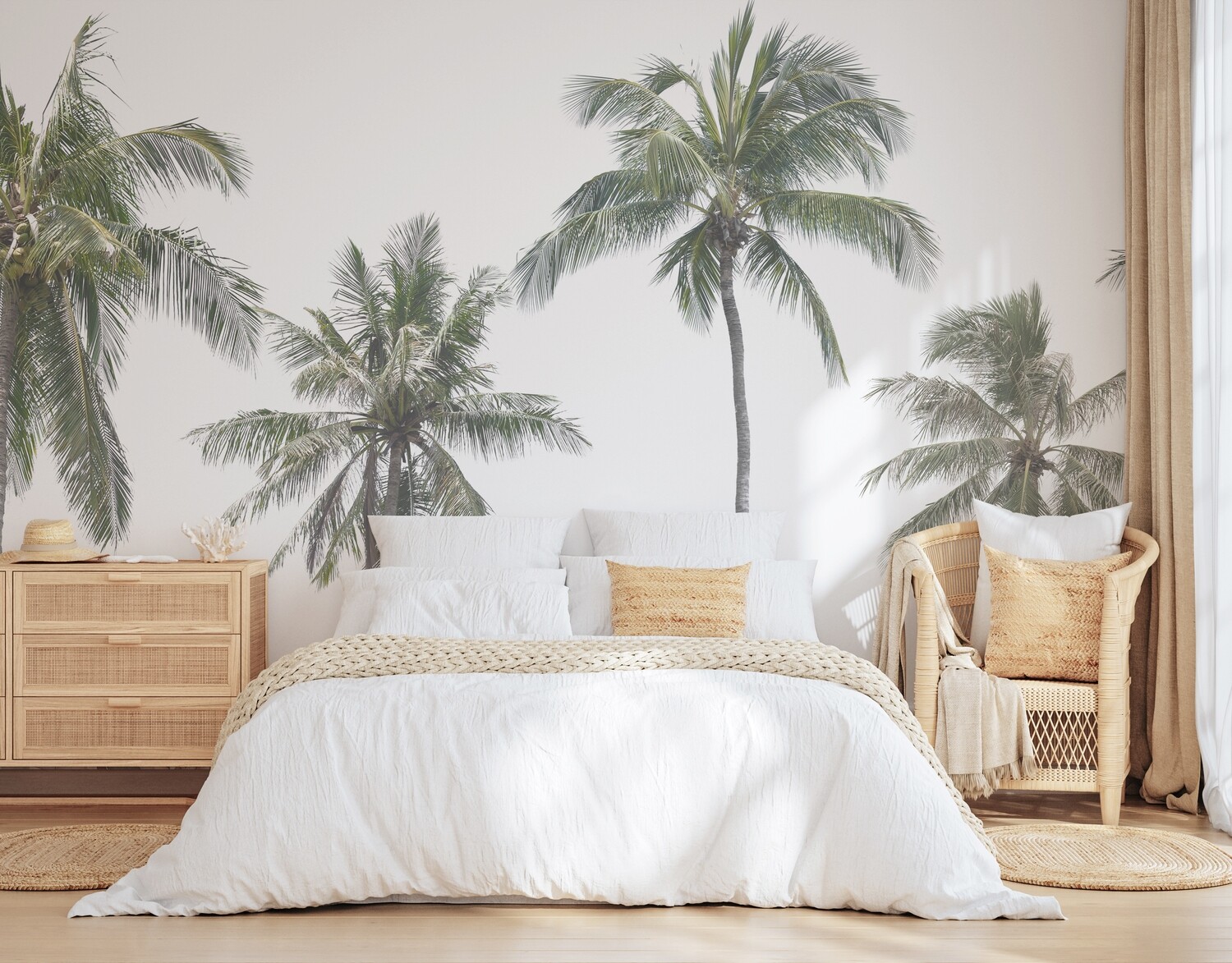 Natural Palms II Removable Wallpaper