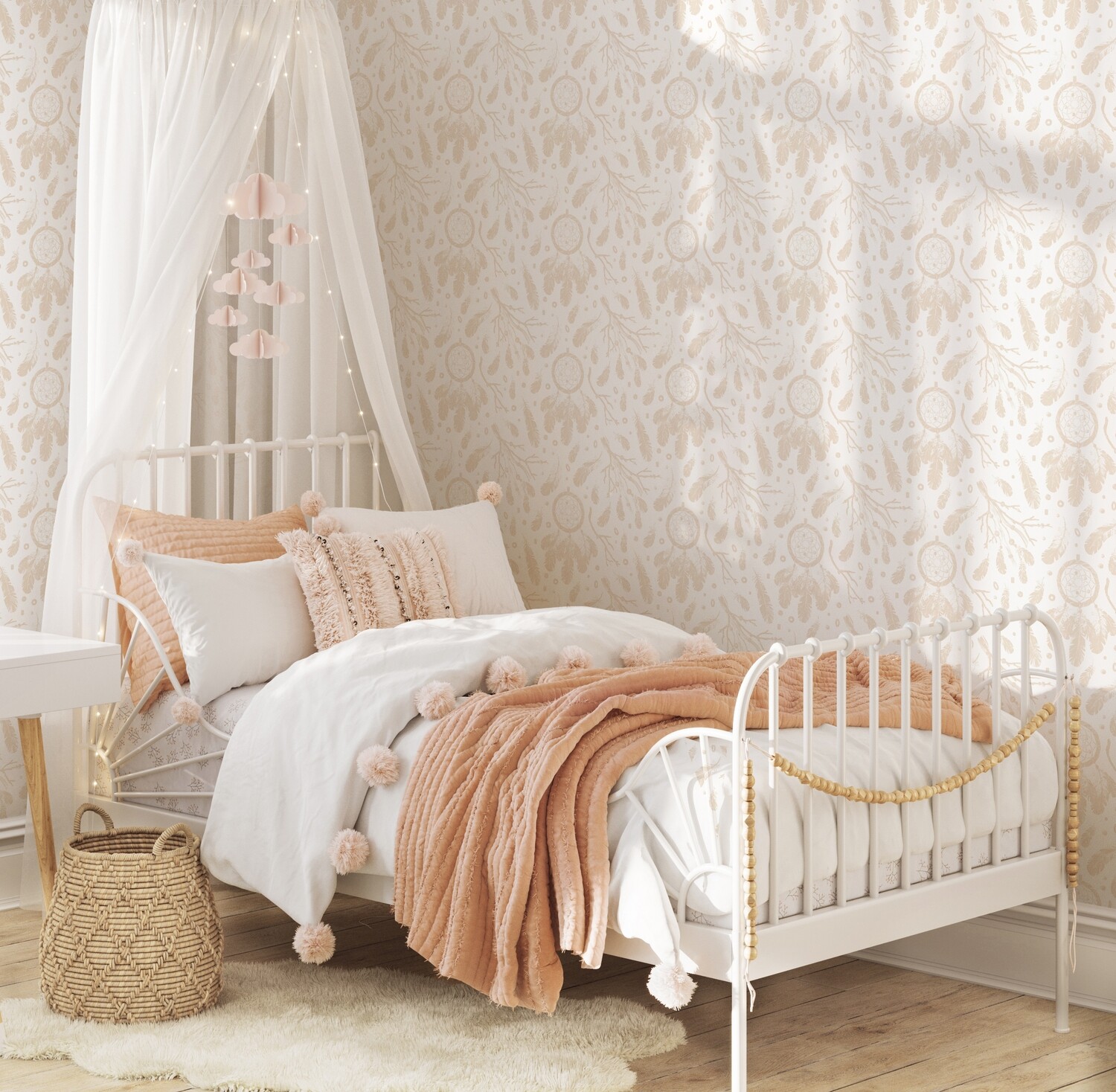 Boho Dreamcatchers Removable Wallpaper
