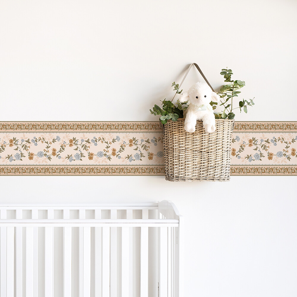 Vintage Boho Room Border (Removable)