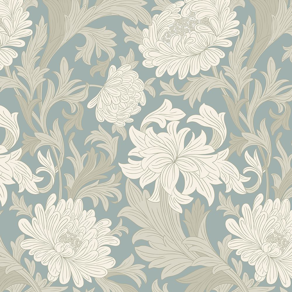 Chrysanthemum 1800 Removable Wallpaper (colour options)
