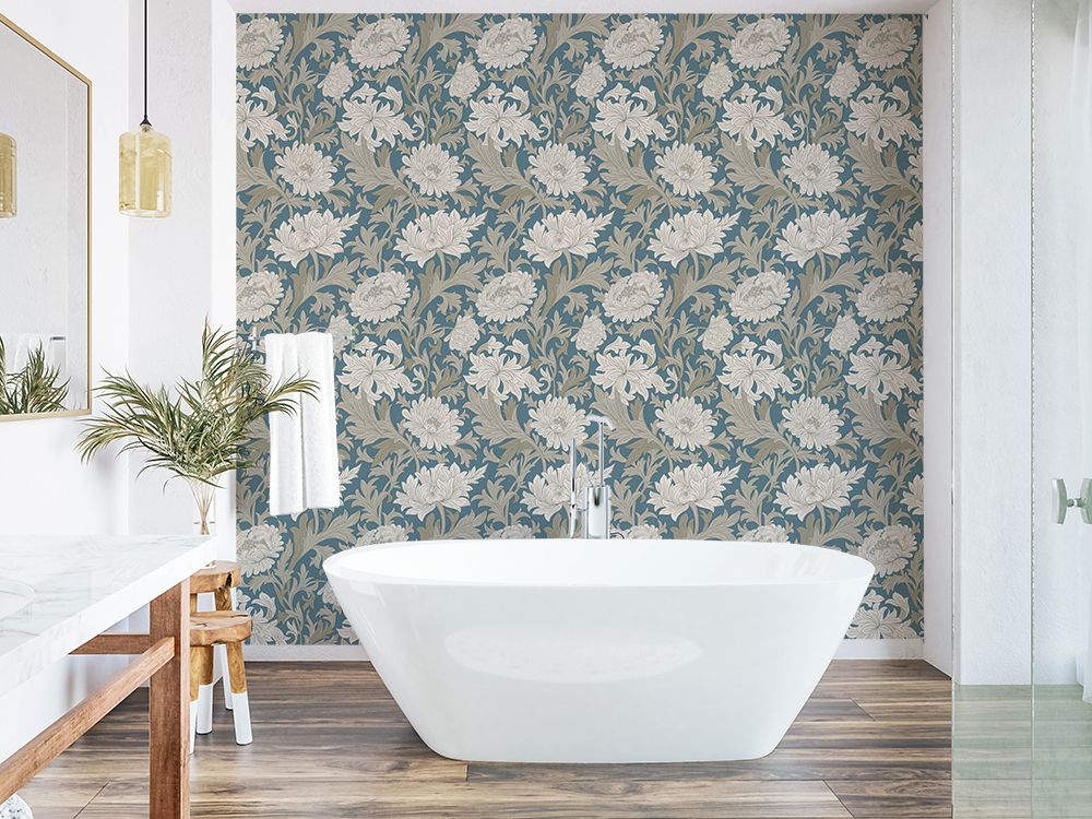 Chrysanthemum 1800 Removable Wallpaper (colour options)