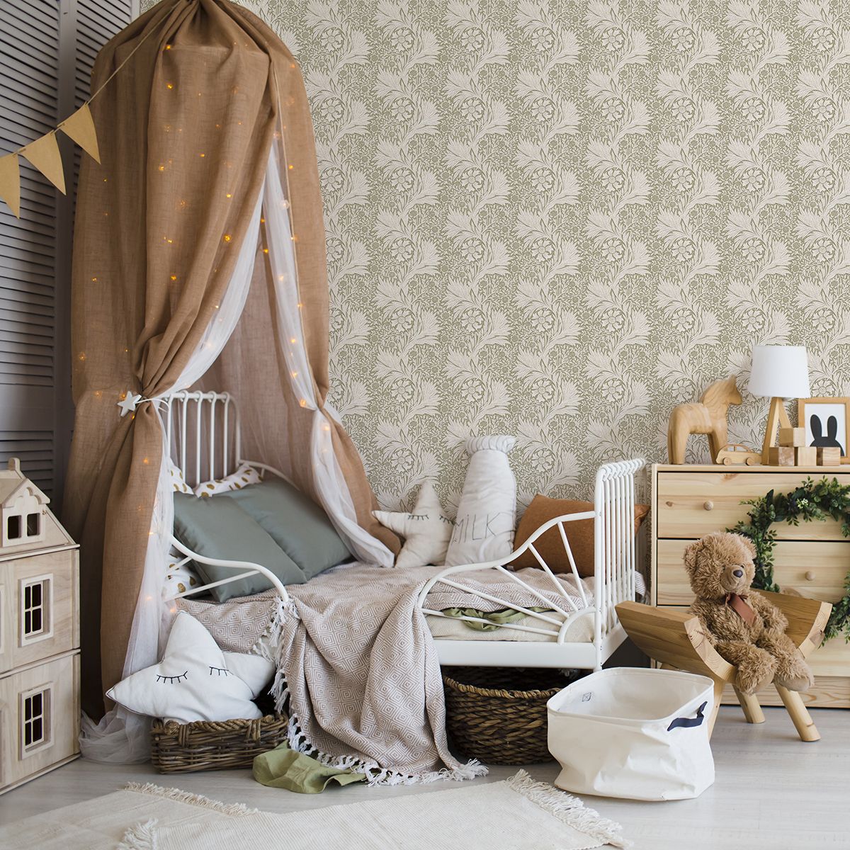 Delicate Foliage Removable Wallpaper