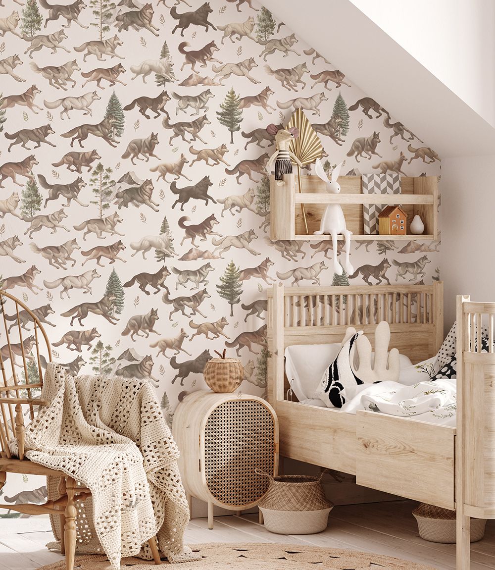 Wolf Pack Removable Wallpaper