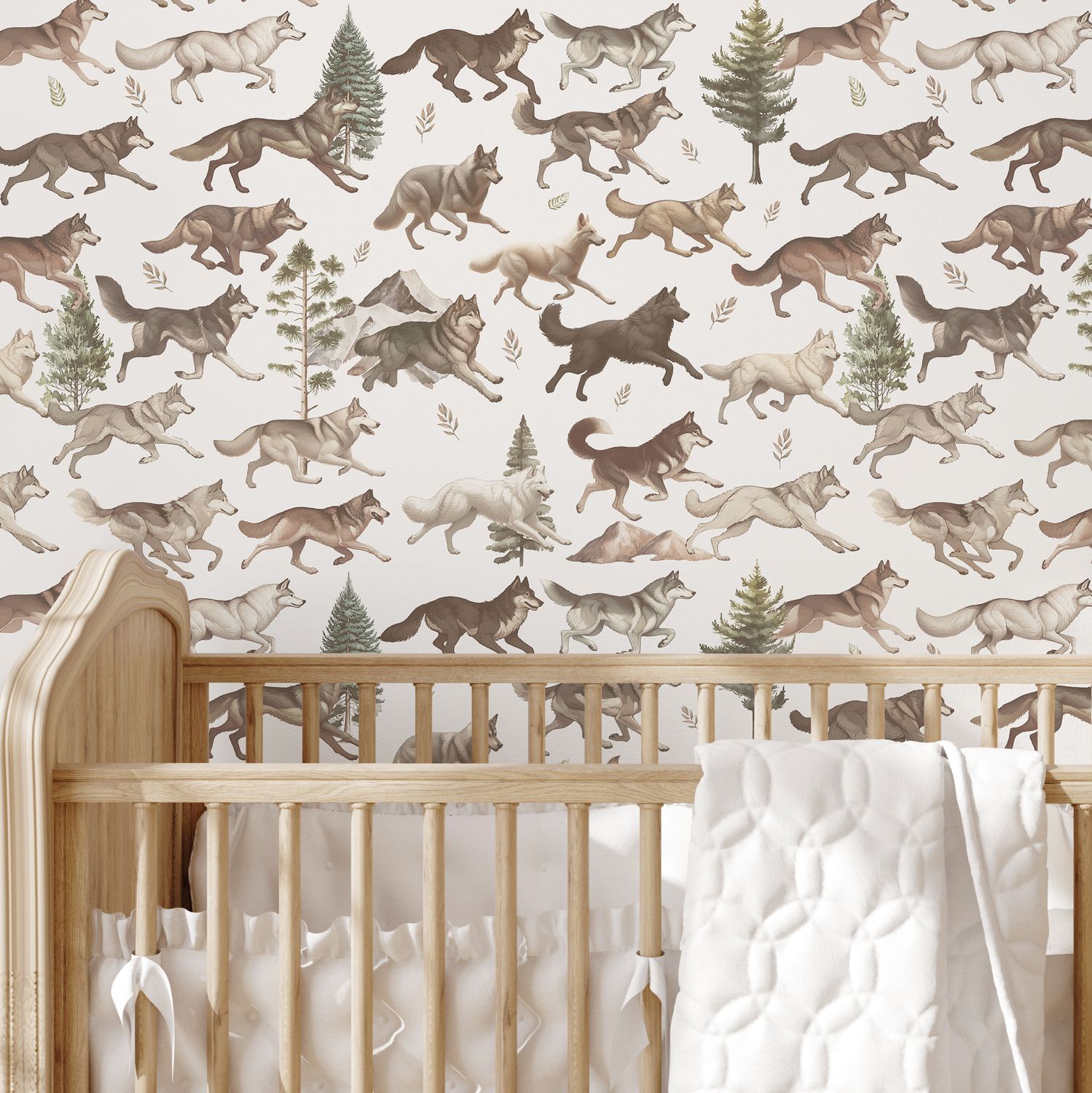Wolf Pack Removable Wallpaper