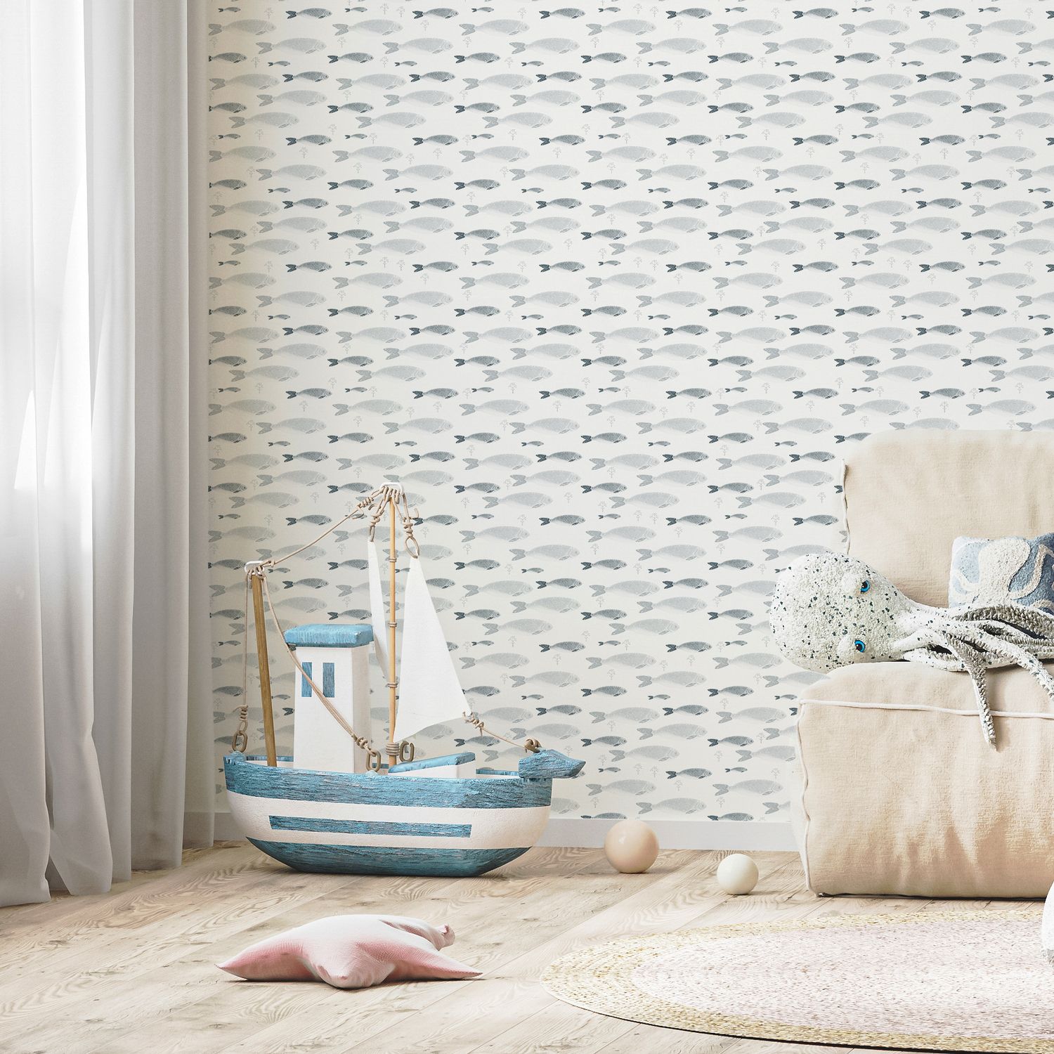 School of Fish Removable Wallpaper