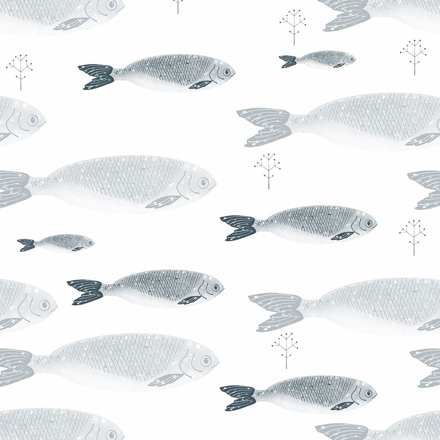 School of Fish Removable Wallpaper