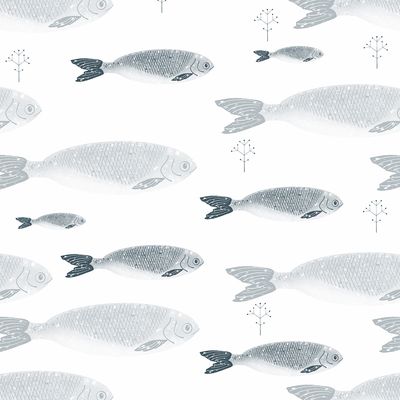 School of Fish Removable Wallpaper