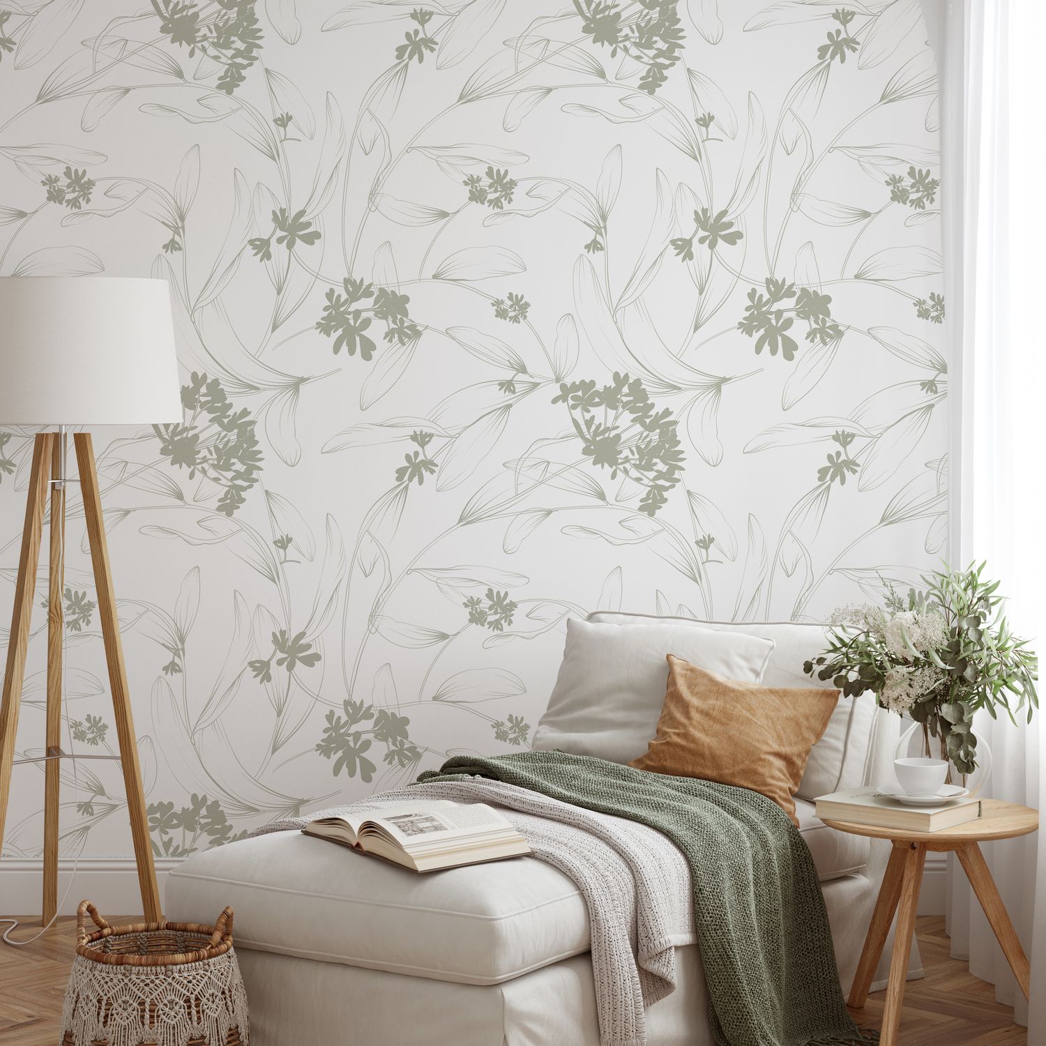 Botanic (colour options) Removable Wallpaper