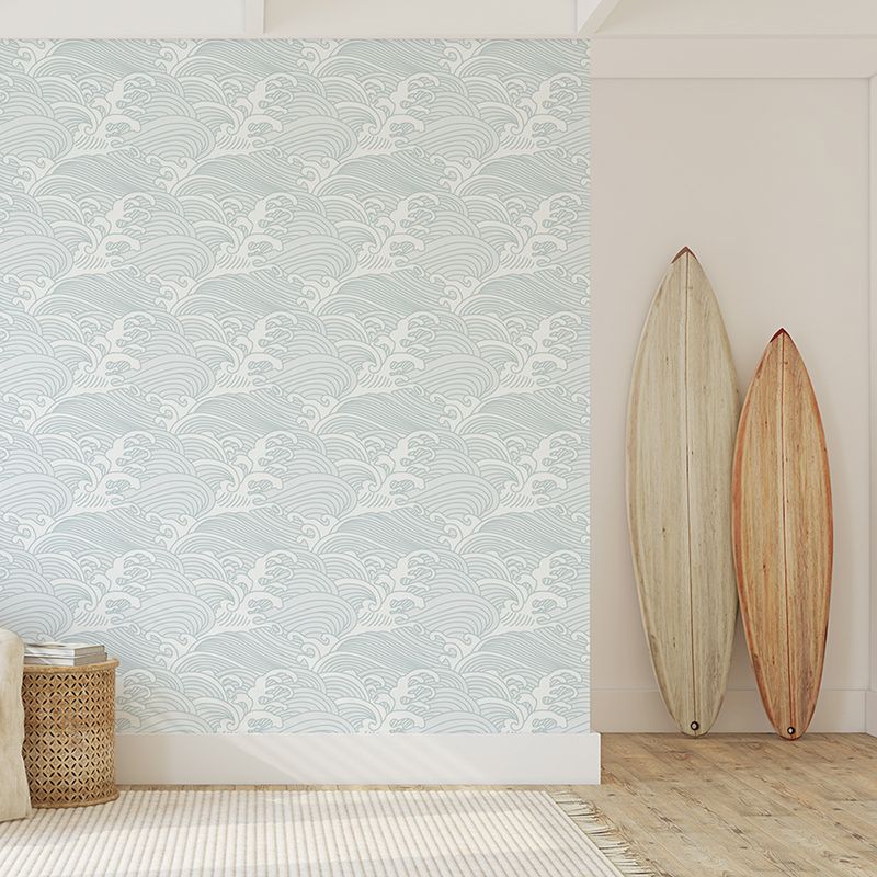 Hawaiian Waves Removable Wallpaper (colour options)