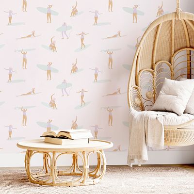Surfer Girls Removable Wallpaper