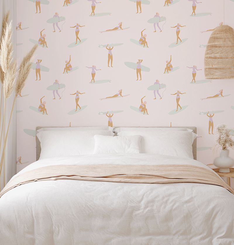 Surfer Girls Removable Wallpaper