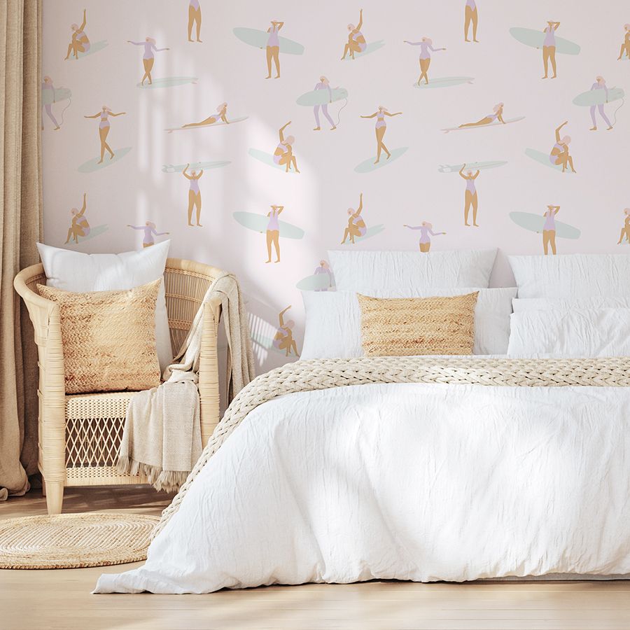Surfer Girls Removable Wallpaper