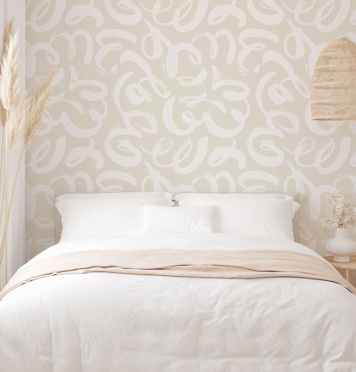 Swirls Removable Wallpaper (colour options)