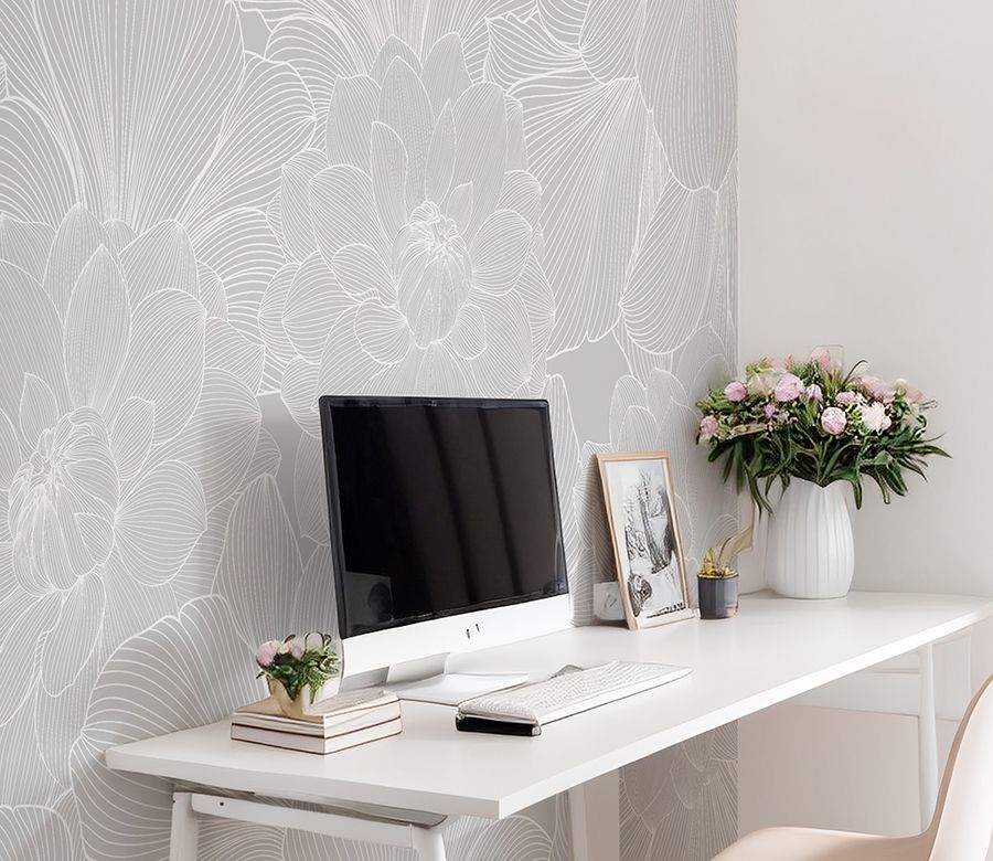 Elegance Removable Wallpaper (Grey)