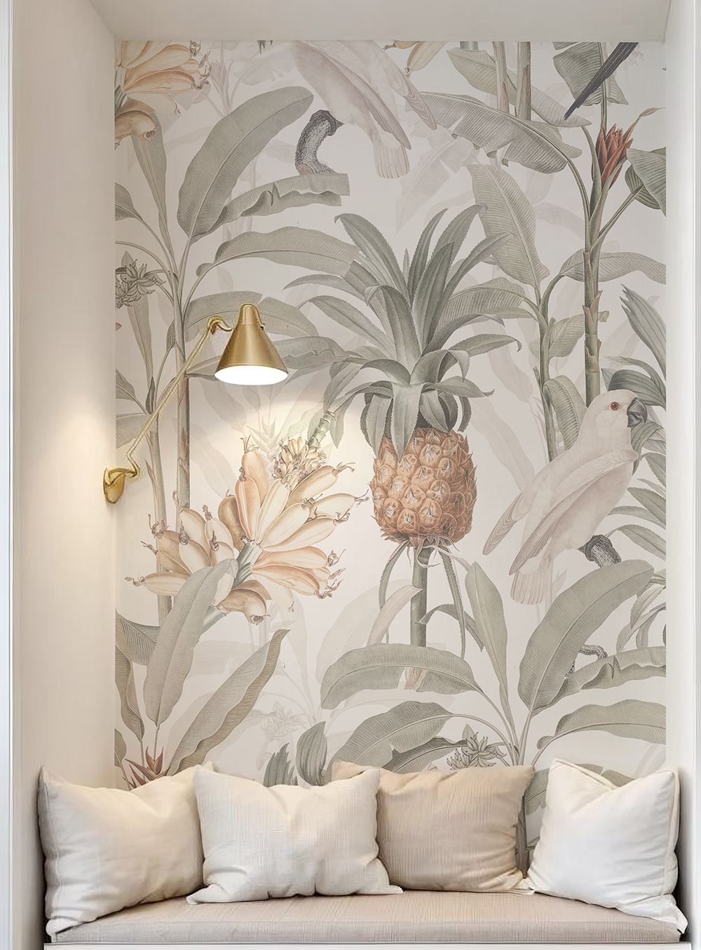 Tropical Jungle (half tone) Removable Wallpaper
