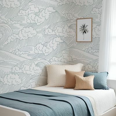 Ocean Waves Removable Wallpaper