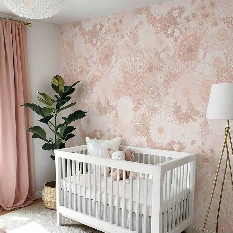 Marigold (Pink) Removable Wallpaper
