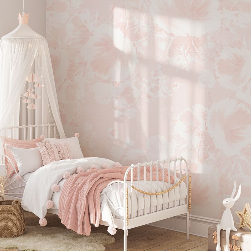 Blush Floral Bouquet (Pink) Removable Wallpaper