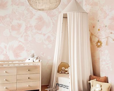 Blush Floral Bouquet (Pink) Removable Wallpaper