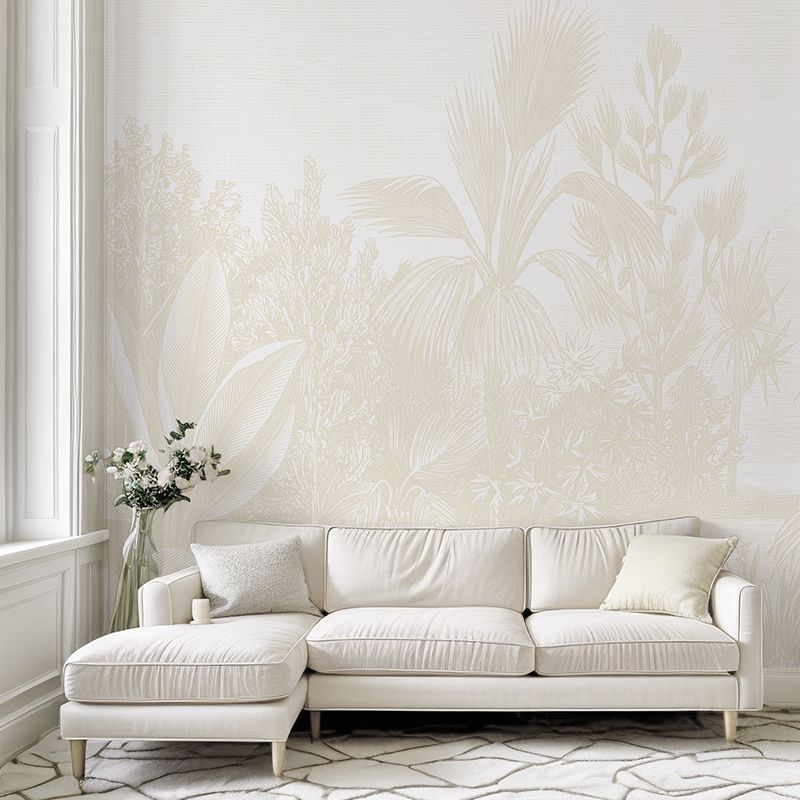 Vintage Tropical Removable Wallpaper (colour options)