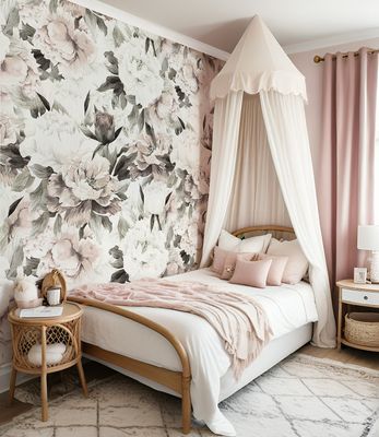Vintage Blooms Removable Wallpaper