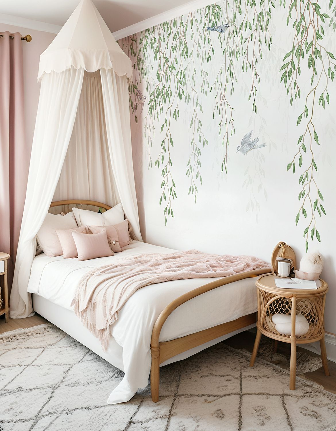 Peaceful Willows Removable Wallpaper