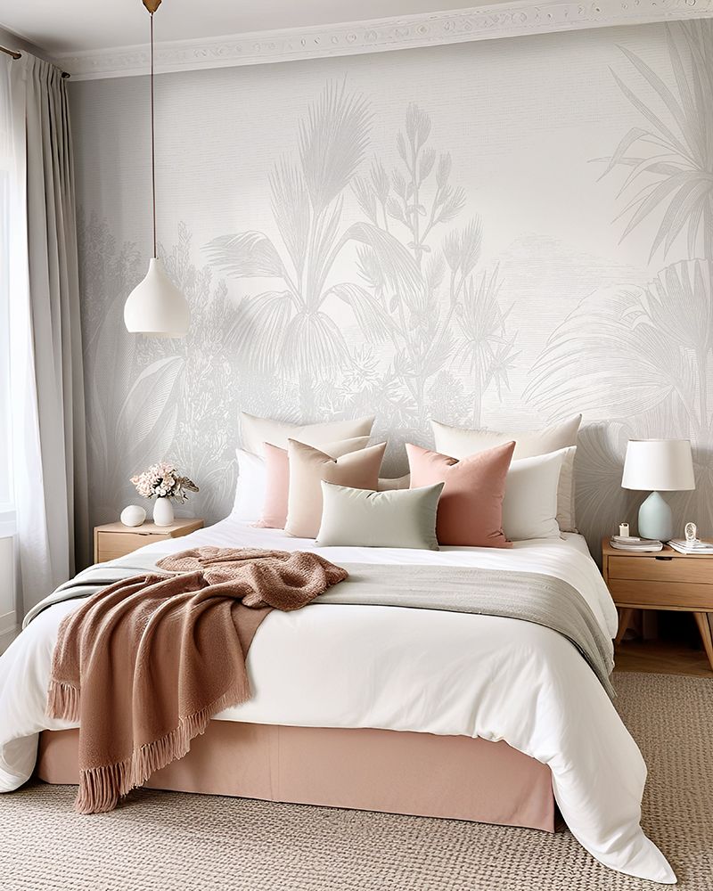 Vintage Tropical Removable Wallpaper (colour options)